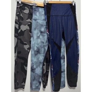 Athleta Womens Lot of 3 Leggings Athletic Gym Running Multicolor Sz Small